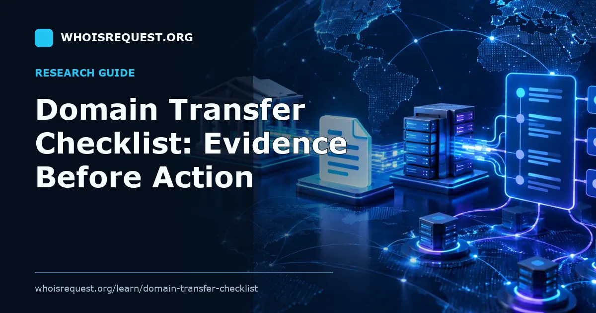 Illustrated research guide cover for Domain Transfer Checklist: Evidence Before Action